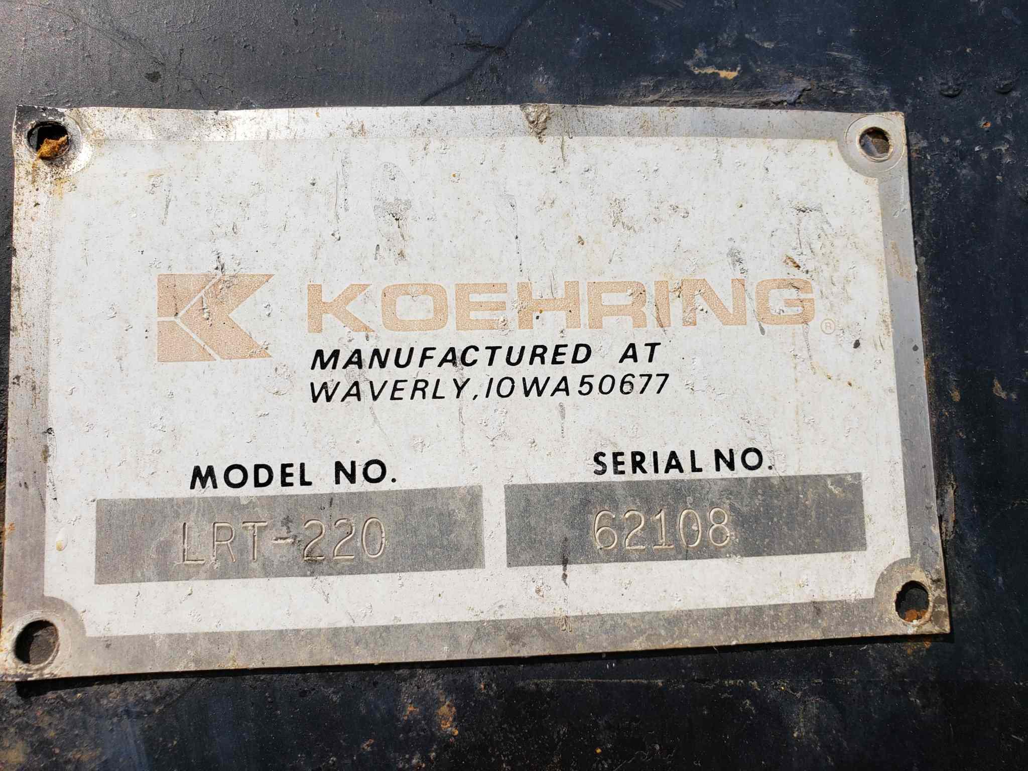 Koehring Lorain Lrt-220 20-ton Crane