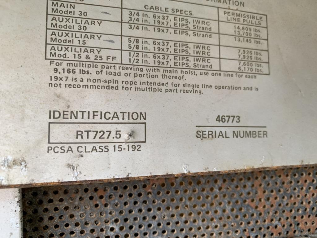 Grove Rt727.5 27.5 Ton Crane