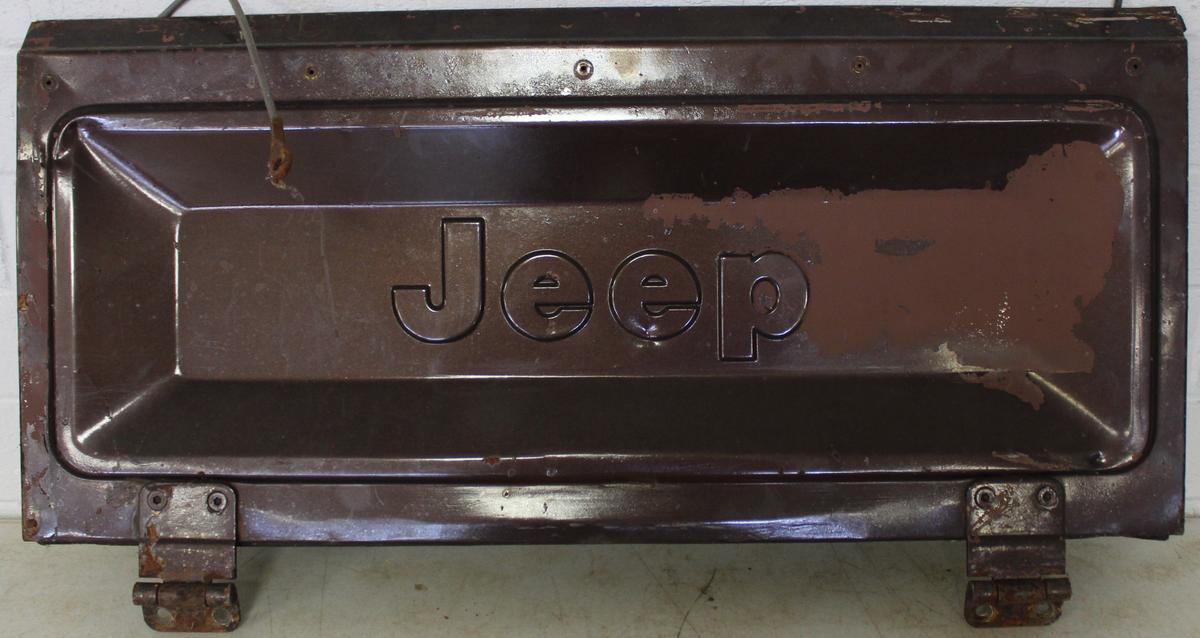 Brown Jeep Tail Gate  36 x 16 Will not Ship You must arrange Shipping