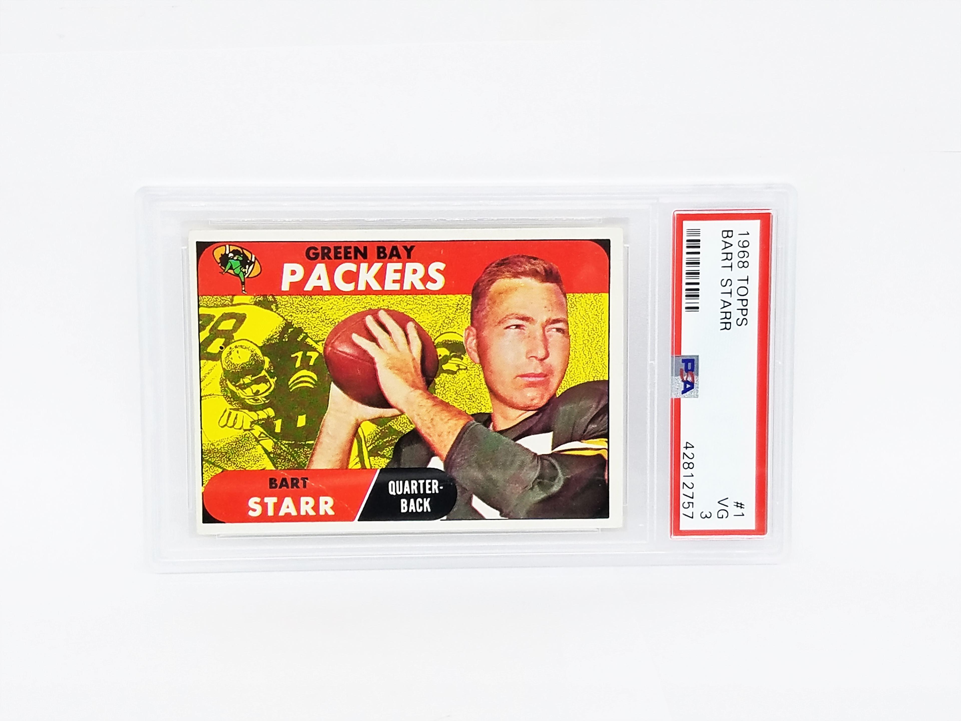 Bart Starr 1968 Topps #1 PSA 3 (Looks MUCH Better)