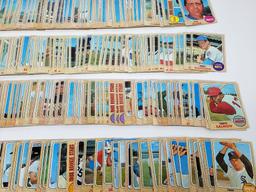 lot of (500)+- 1968 TOPPS baseball cards, some dups, range #115-598, (128 High Series cards) NM to M