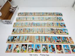 lot of (429) 1968 TOPPS Baseball card Partial Set, no dups, range #115-#598, (126 High number cards)