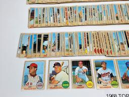 lot of (429) 1968 TOPPS Baseball card Partial Set, no dups, range #115-#598, (126 High number cards)