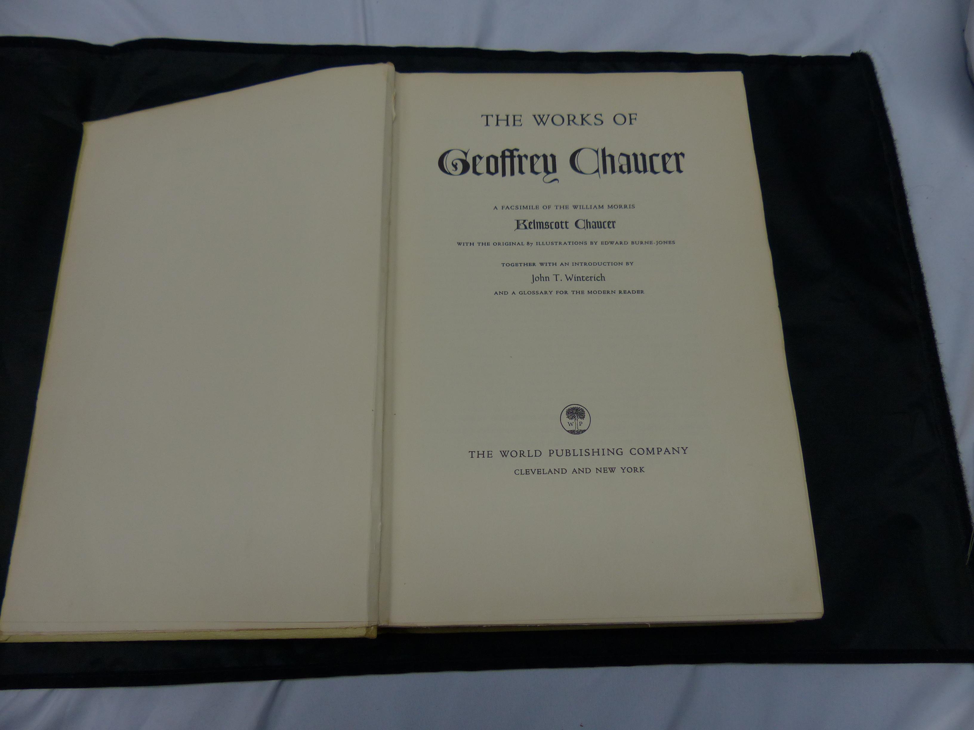 1958 The Works of Ge0ffrey Chaucer A Facsimile of the William Morris KELMSCOTT CHAUCER