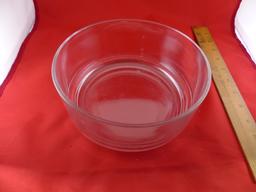 Pyrex Clear Pie Dish, Large Candy Dish clear glass, Star Candy Dish, Clear Glass Bowl