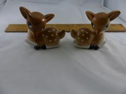 Set of Fawn Deer  Salt and Pepper Shakers