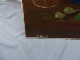 Fruit Bowl Oil Painting C.W.L.