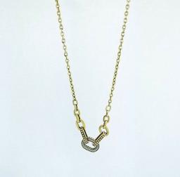 John Hardy Dot 18K Gold Necklace with Diamonds