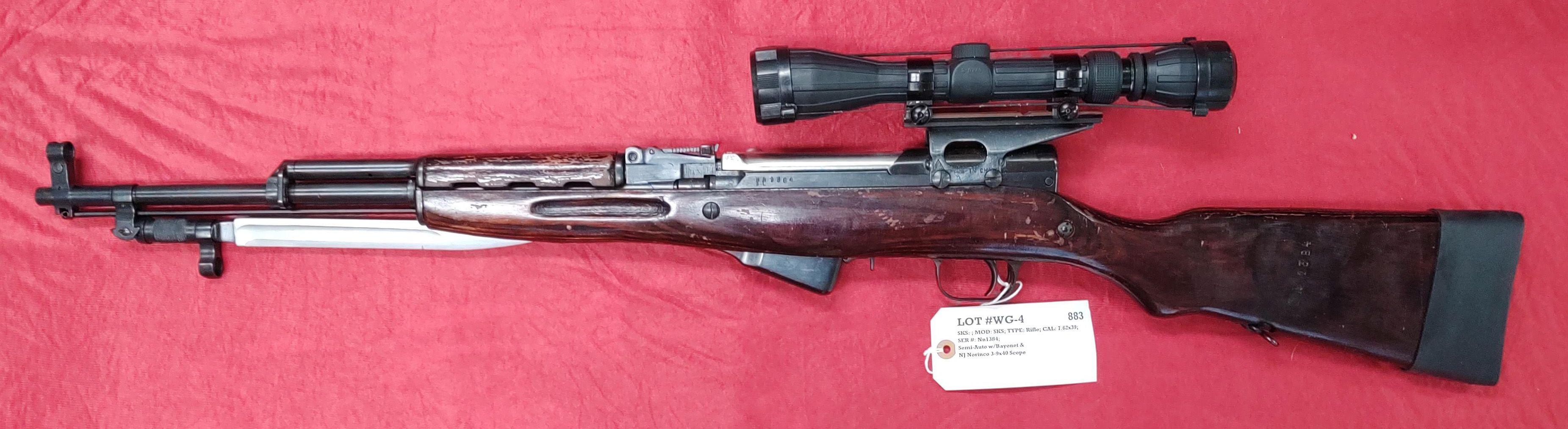 SKS (St. Albany, VT) Ser #Nn1384 Rifle 7.62x39