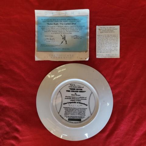 Babe Ruth Collector Plate