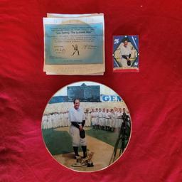 Lou Gehrig Collector Plate