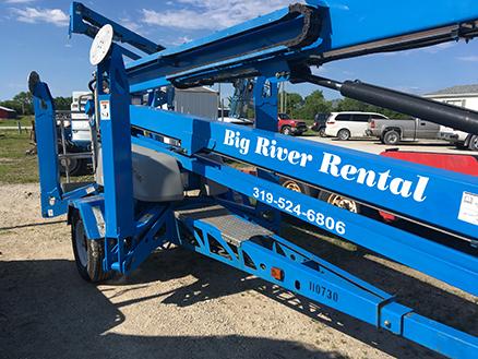 2010 Genie TZ-50 Tow Behind Z-Boom with 5ft Jib, 55ft Working Height