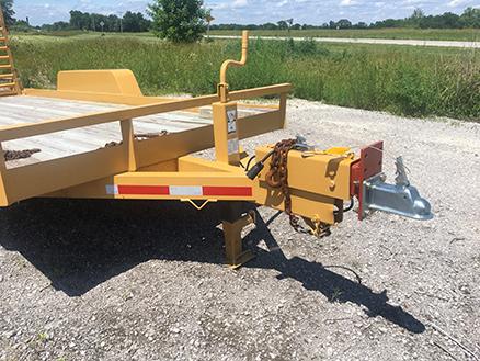 2003 B&B Heavy Duty 18ft Bumper Pull Trailer, Fold Up Ramps, 80in Width