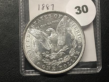 1887 Morgan Dollar, BU