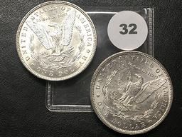 2x$ 1896 Morgan Dollars, BU