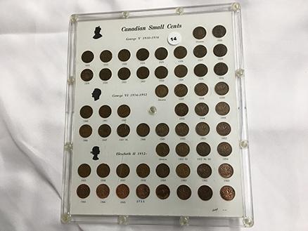 Complete Set Canadian Small Cents (1920-1970) includes key dates 1922, 1923