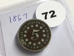 1867 Shield Nickel