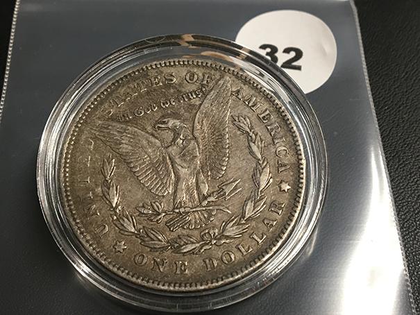 1878 Morgan silver dollar Fine