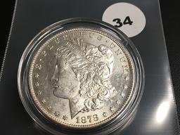 1878-S Morgan silver dollar Unc