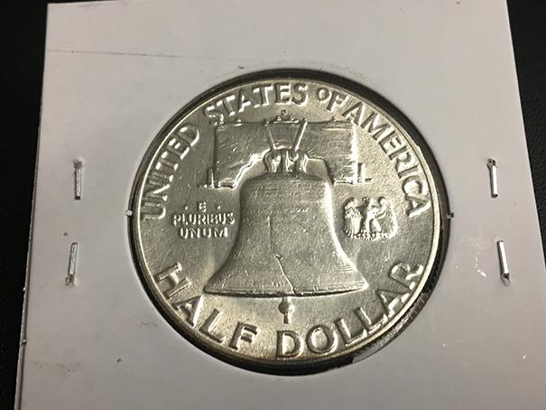 1948-D Franklin half dollar Unc