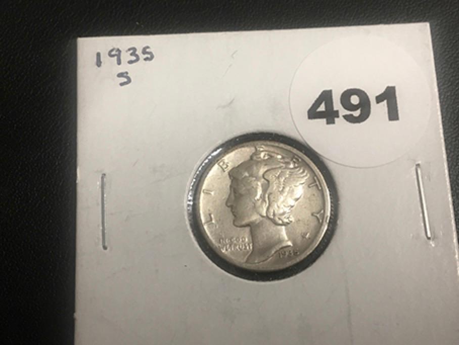 1935-S Mercury Dime