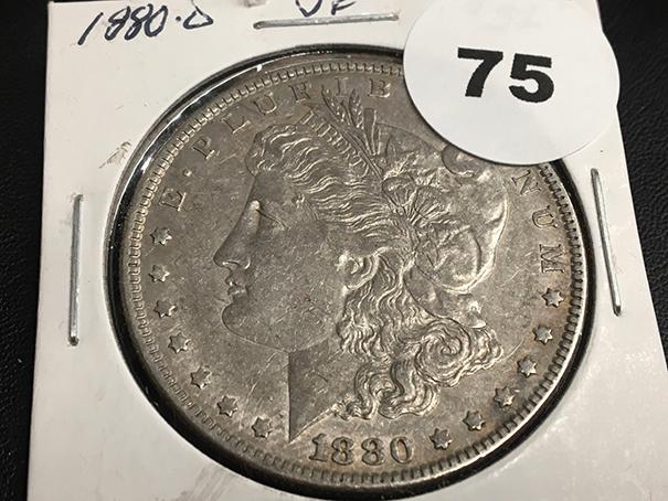 1880-0 Morgan silver dollar