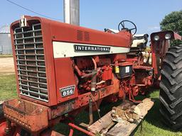 1968 IH 856 open station tractor, diesel, 3pt