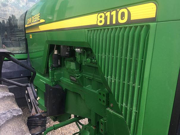 2000 JD 8110 4WD cab tractor, power shift, only 2603 one owner hours