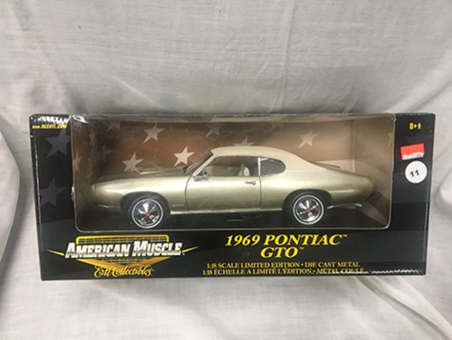 1969 Pontiac GTO, 1:18 scale, Ertl, American Muscle