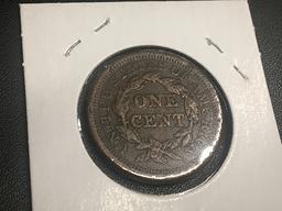 1853 Braided Hair Large Cent