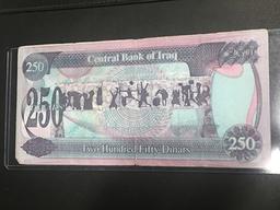 250 Dinars Central Bank of Iraq