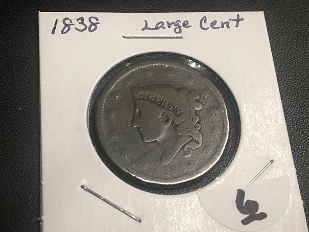 1838 Matron Head Large Cent