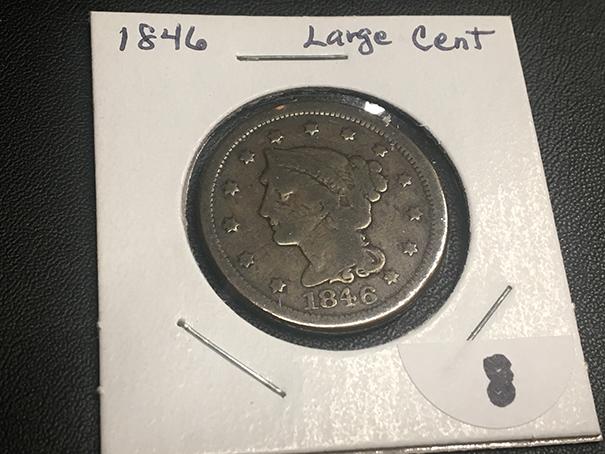 1846 Braided Hair Large Cent Small Date