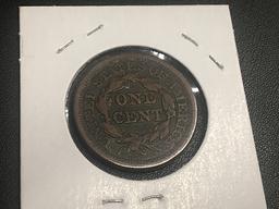 1847 Braided Hair Large Cent