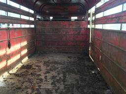 1995 Delta 20ft-16ft Floor Gooseneck Livestock Trailer, New Floor & Subfloor, 700-15LT Tires