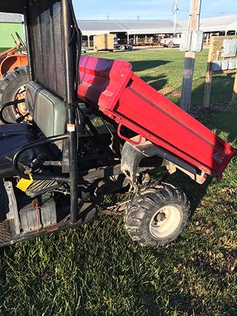 Kawasaki 2510 RTV, Hydraulic Dump Bed, Good Tires, (Consigned by Carl Trueblood 660-341-7392)