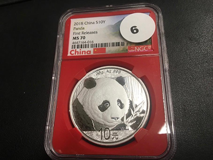 2018 China S10Y Panda MS70 First Release