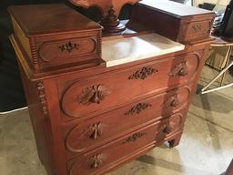 Victorian Dresser, Wishbone Mirror, Fruit Pulls