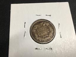 1858 Flying Eagle cent SM LETTER