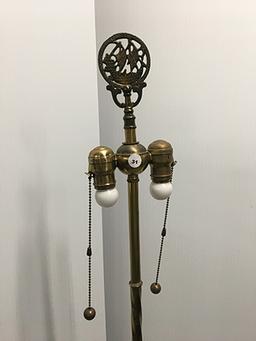 PICK UP ONLY -  65 in tall brass floor lamp