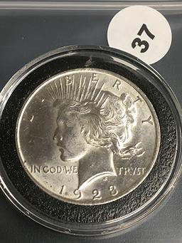 1923 Peace Dollar BU