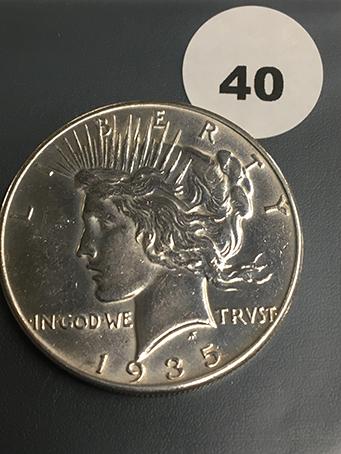 1935 Peace Dollar BU