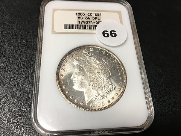 1885-CC Morgan Dollar NGC MS64