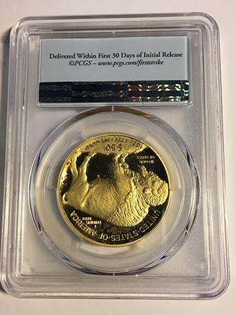 2018-W Buffalo $50 Gold First Strike PCGS PR70DCAM