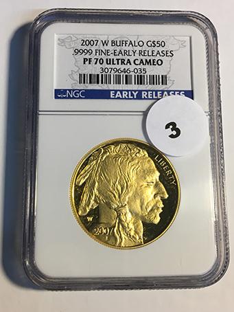 2007-W Buffalo $50 Gold NGC Early Release PF70 Ultra Cameo