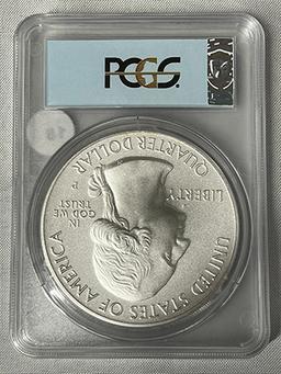 2018-P 5oz Silver 25C Block Island NP First Strike PCGS SP70