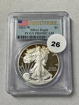 2013-W Silver Eagle First Strike PCGS PR69DCAM