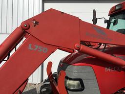 2005 McCormick CX105 4WD cab tractor, 102hp Perkins 4 cyl. diesel engine, 8 spd. Synchro