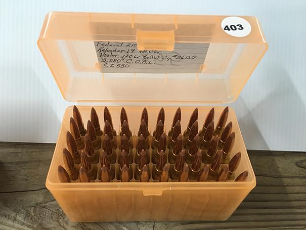 50rds 6.5X55 Swede, reloads
