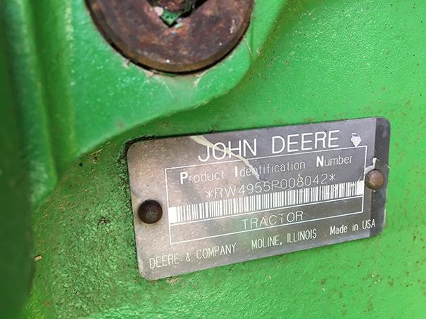1991 JD 4955, 4wd cab tractor
